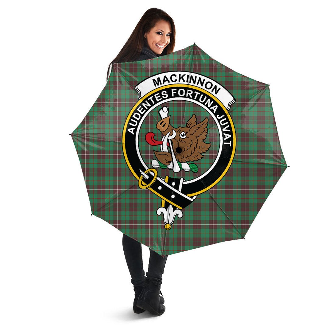 MacKinnon Hunting Ancient Tartan Crest Umbrella
