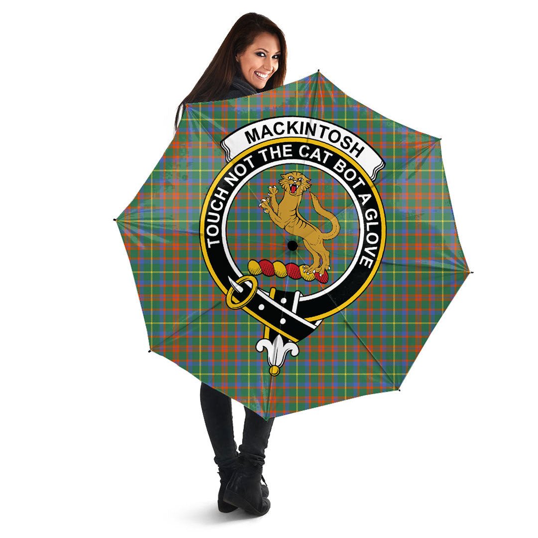 MacKintosh Hunting Ancient Tartan Crest Umbrella