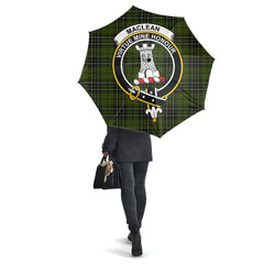MacLean Hunting Tartan Crest Umbrella
