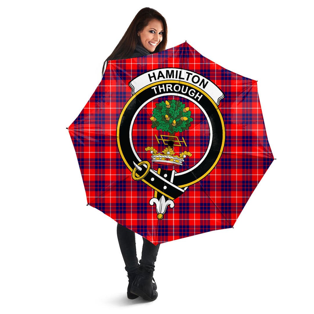Hamilton Modern Tartan Crest Umbrella