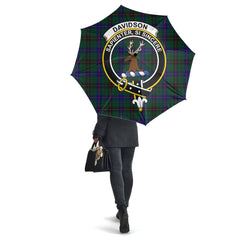 Davidson Modern Tartan Crest Umbrella