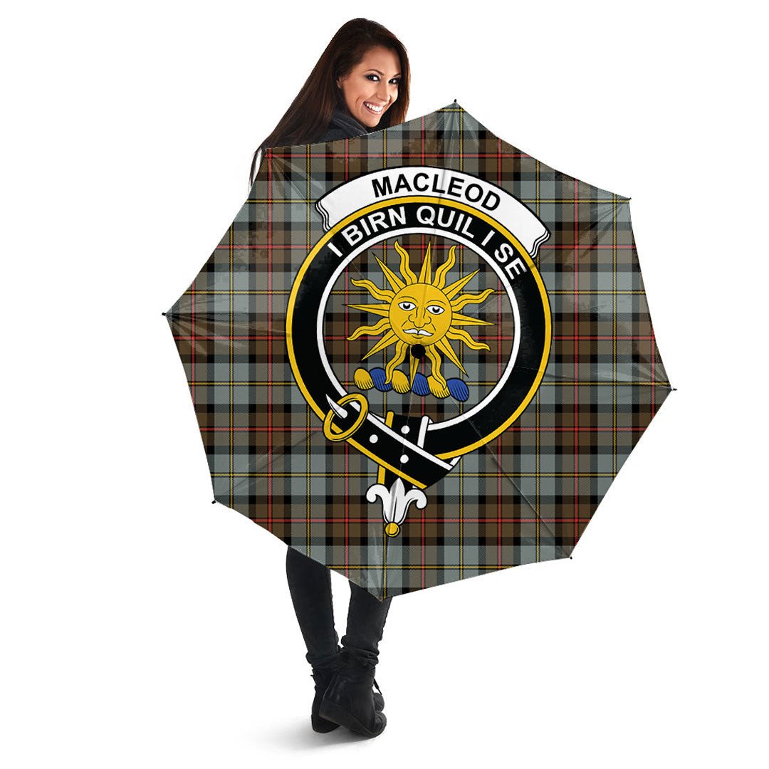 MacLeod of Harris Weathered Tartan Crest Umbrella