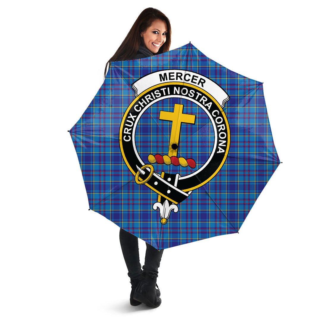 Mercer Modern Tartan Crest Umbrella