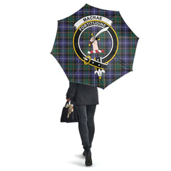 MacRae Hunting Modern Tartan Crest Umbrella