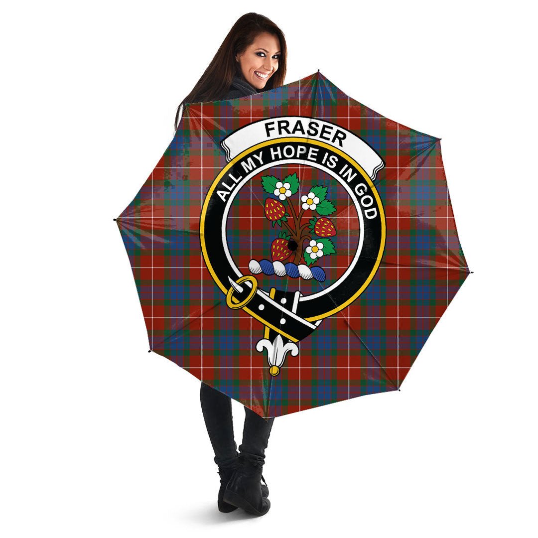 Fraser Ancient Tartan Crest Umbrella