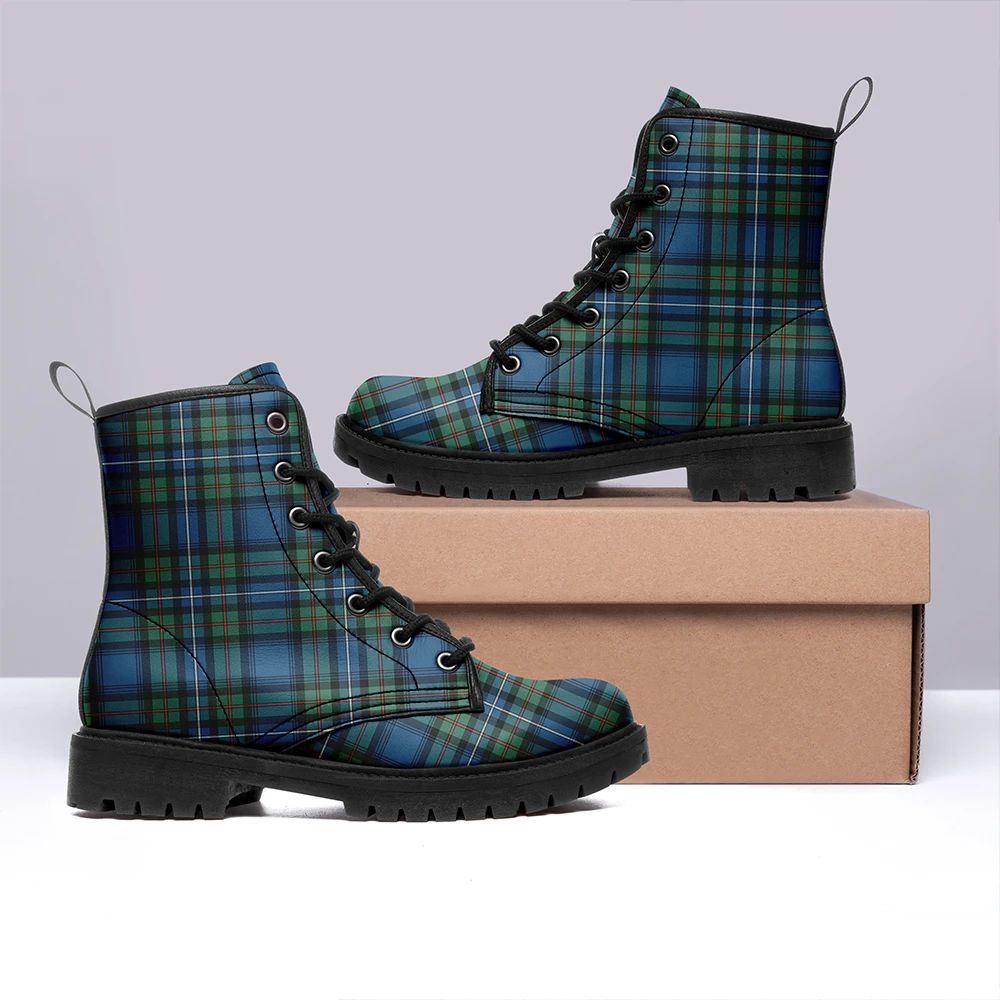 Robertson Hunting Ancient Tartan Leather Boots