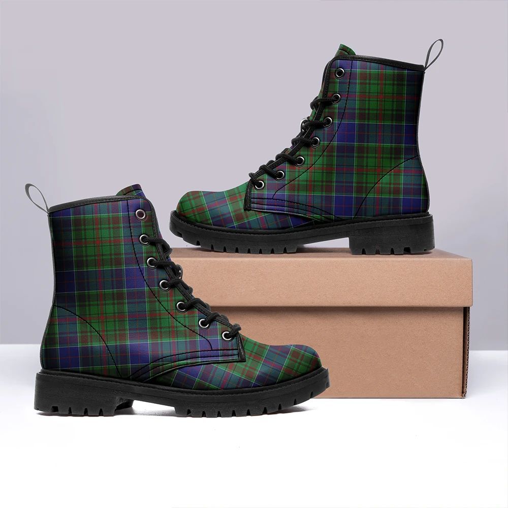 Adam Tartan Leather Boots