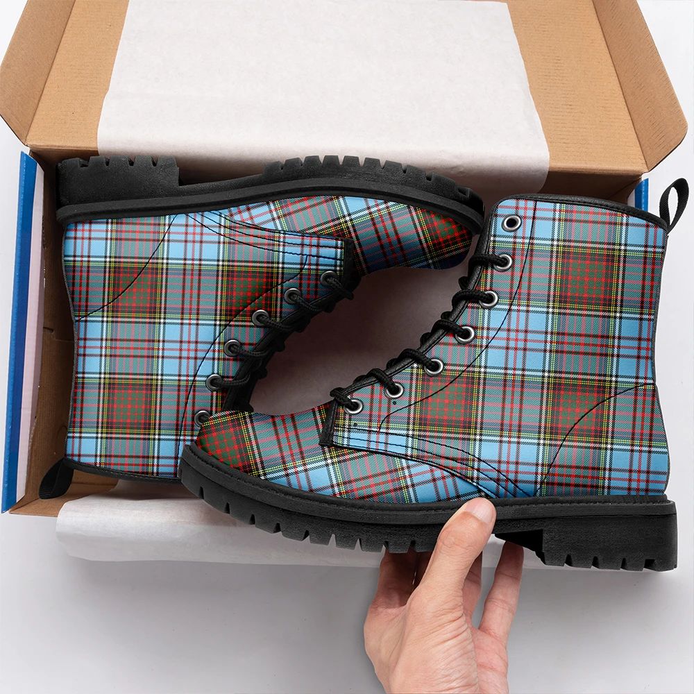 Anderson Ancient Tartan Leather Boots