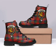 Nicolson Ancient Tartan Crest Leather Boots