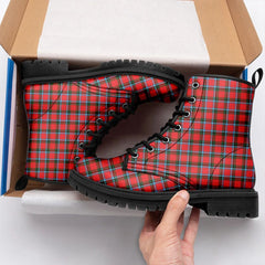 Sinclair Modern Tartan Leather Boots