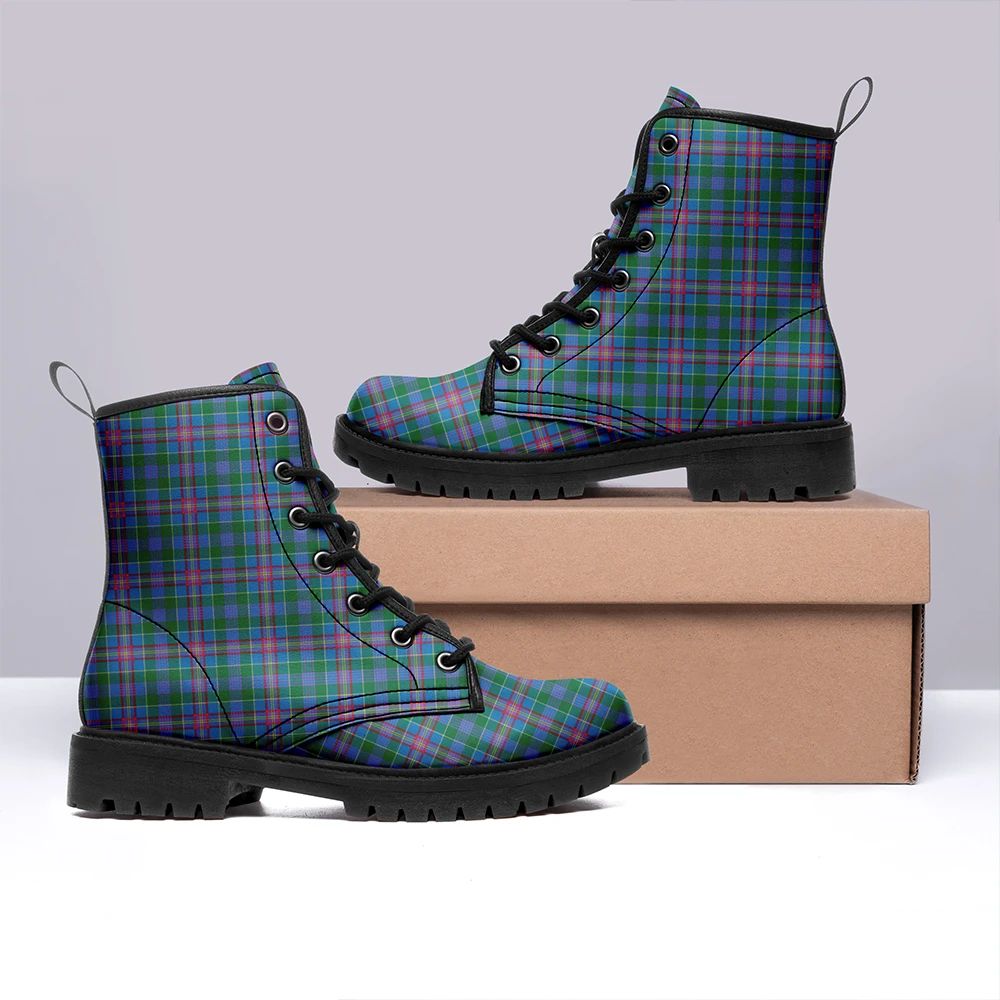 Pitcairn Hunting Tartan Leather Boots
