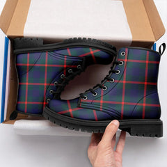 Agnew Modern Tartan Leather Boots