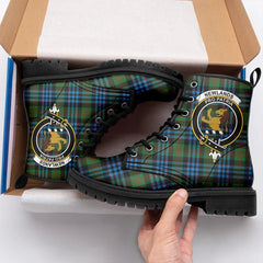 Newlands Of Lauriston Tartan Crest Leather Boots