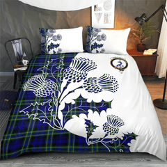 Arbuthnot Tartan Crest Bedding Set - Thistle Style