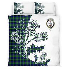 Bannerman Tartan Crest Bedding Set - Thistle Style