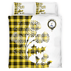 Barclay Tartan Crest Bedding Set - Thistle Style