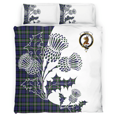 Baird Tartan Crest Bedding Set - Thistle Style