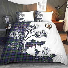 Baird Tartan Crest Bedding Set - Thistle Style