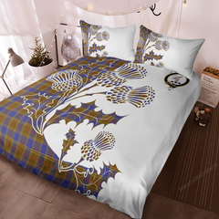 Balfour Tartan Crest Bedding Set - Thistle Style