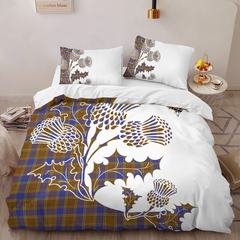 Balfour Tartan Crest Bedding Set - Thistle Style