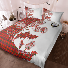 Bain Tartan Crest Bedding Set - Thistle Style