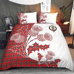 Binning of Wallifoord Tartan Crest Bedding Set - Thistle Style