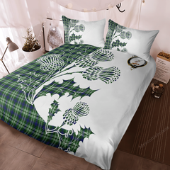 Blackadder Tartan Crest Bedding Set - Thistle Style