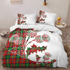 Boyd Tartan Crest Bedding Set - Thistle Style