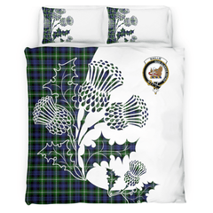 Baillie Tartan Crest Bedding Set - Thistle Style