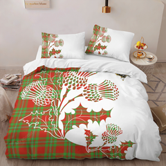 Callander Tartan Crest Bedding Set - Thistle Style