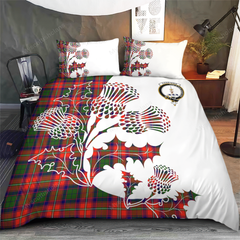 Charteris (Earl of Wemyss) Tartan Crest Bedding Set - Thistle Style