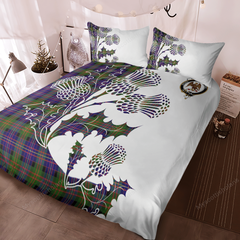 Chalmers Balnacraig Tartan Crest Bedding Set - Thistle Style