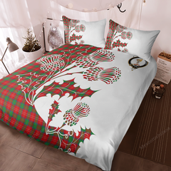 Chisholm Tartan Crest Bedding Set - Thistle Style