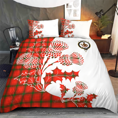 Darroch (Gourock) Tartan Crest Bedding Set - Thistle Style