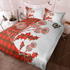 Darroch (Gourock) Tartan Crest Bedding Set - Thistle Style