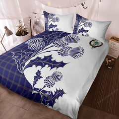 Crichton Tartan Crest Bedding Set - Thistle Style