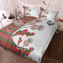 Dalzell Tartan Crest Bedding Set - Thistle Style