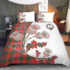 Dalzell Tartan Crest Bedding Set - Thistle Style