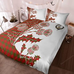 Dewar Tartan Crest Bedding Set - Thistle Style