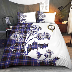 Dunlop Tartan Crest Bedding Set - Thistle Style