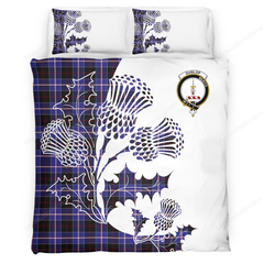 Dunlop Tartan Crest Bedding Set - Thistle Style