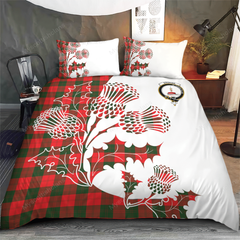 Erskine Tartan Crest Bedding Set - Thistle Style