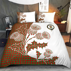 Gartshore Tartan Crest Bedding Set - Thistle Style