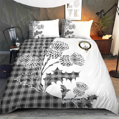 Glendinning Tartan Crest Bedding Set - Thistle Style