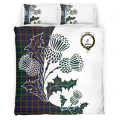 Gunn Tartan Crest Bedding Set - Thistle Style