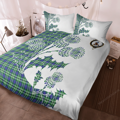 Haliburton Tartan Crest Bedding Set - Thistle Style