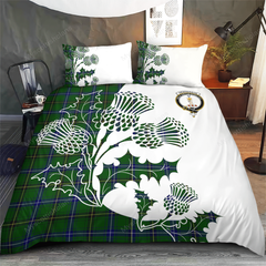 Henderson Tartan Crest Bedding Set - Thistle Style