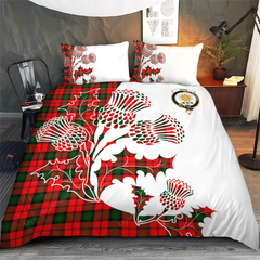 Kerr Tartan Crest Bedding Set - Thistle Style