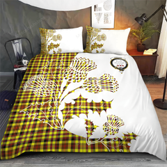 Jardine Tartan Crest Bedding Set - Thistle Style