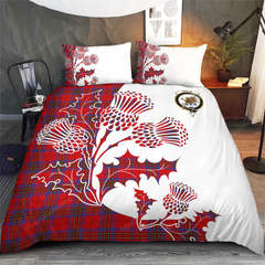 Leslie Tartan Crest Bedding Set - Thistle Style